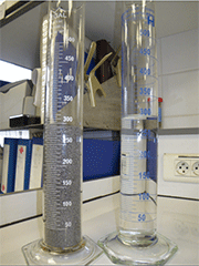 300 ml of abrasive + 300 ml of deionized water